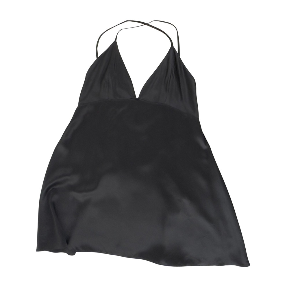 River Left Chemise Black Silk - Medium